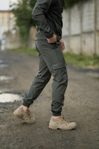 Теплые штаны нгу на флисе Брюки карго Олива софт шелл 50 - изображение 3