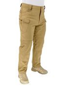 Тактичні штани, що утеплюють Eagle PA-04 IX7 Soft Shell на флісі Песок (Койот) S - зображення 4