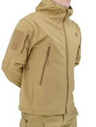 Куртка тактическая Eagle Soft Shell JA-01 с флисом Песочный (Койот) M - изображение 3