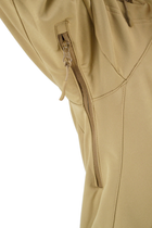 Куртка тактическая Eagle Soft Shell JA-01 с флисом Песочный (Койот) M - изображение 9