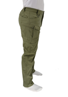 Тактичні штани, що утеплюють Eagle PA-04 IX7 Soft Shell на флісі Olive Green L - зображення 5
