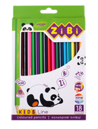 Олівці кольорові ZiBi Kids Line 18 кольорів (ZB.2415)