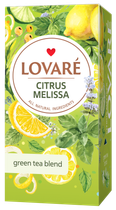 Чай зелёный 1.5г*24, пакет, "Citrus Melissa", LOVARE
