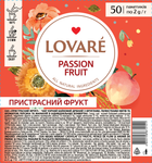 Чай чёрный 2г*50, пакет, "Страстный фрукт", LOVARE