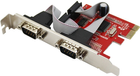 Плата розширення Unitek PCI-E x2 to RS232 (2 порта), MCS9835CV (Y-7504) (4894160003713) - зображення 1