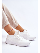 Sneakersy damskie z siatki na platformie do kostki wsuwane Cross Jeans LL2R4031 36 Białe (8697319464474) - obraz 4