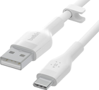 Кабель Belkin USB-A - USB-C Silicone 3 м White (CAB008BT3MWH) - зображення 4