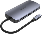 USB-хаб Unitek SuperSpeed 7-in-1 USB-C N9+ with HDMI 2.0 SD Reader and 100W Power Delivery (4894160047083) - зображення 4