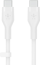 Kabel Belkin USB-C - USB-C 2.0 Silikonowy 2 m Biały (CAB009BT2MWH) - obraz 2