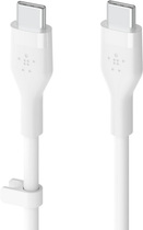 Kabel Belkin USB-C - USB-C 2.0 Silikonowy 2 m Biały (CAB009BT2MWH) - obraz 3