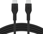 Kabel Belkin USB-C - USB-C 2.0 Silikonowy 3 m Czarny (CAB009BT3MBK) - obraz 1