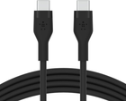 Kabel Belkin USB-C - USB-C 2.0 Silikonowy 3 m Czarny (CAB009BT3MBK) - obraz 1