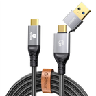 Kabel Orico USB-C + USB-A 4K, 100 W 2 m (ACC20-20-BK-BP) - obraz 2
