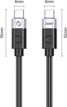 Кабель Orico USB-C 240 Вт 3 м (CC240-30-BK-BP) - зображення 5