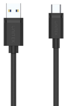 Kabel Unitek Y-C490BK USB 3.1 Typ-A - Typ-C M-M 0.25 m (4894160018342) - obraz 3