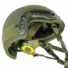 Баллистическая шлем-каска Fast WENDY цвета олива в универсальном кавере мультикам стандарта NATO (NIJ 3A) M/L - изображение 6