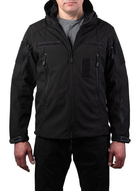 Тактична куртка SMILO soft shell L black