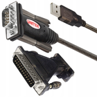 Kabel Unitek Y-105A USB 1 x RS-232 z adapterem DB9F/DB25M (4894160001399) - obraz 3