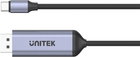 Adapter Unitek Kabel USB-C do DP 1.4 8K@60Hz 1.8 m (4894160048264) - obraz 4