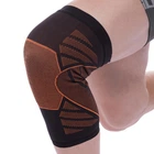 Наколенник бандаж эластичный фиксатор коленного сустава Mute My Fit 9005 Black-Orange