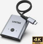 Przełącznik dwukierunkowy Unitek USB-C 4K (4894160048882) - obraz 5