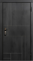 Вхідні двері LUCKY DOORS МДФ/МДФ на трубі 2050х860 праві Сірий (1-21797)