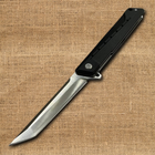 Складной выкдиной нож Tanto F6 Flipper с Подшипником (Подшипниковым механизмом) из Стали D2 - изображение 6