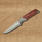 2 в 1 - Охотничий Антибликовый нож BK 7 58HRC + Выкидной нож Brown - изображение 6