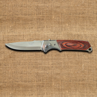 2 в 1 - Охотничий Антибликовый нож BK 7 58HRC + Выкидной нож Brown - изображение 7