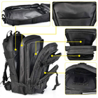 Тактический рюкзак на 25л (45х24х22см), M05 Черный - изображение 8
