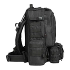 Рюкзак з підсумками 55 л, (55х40х25 см), B08, Чорний - зображення 5