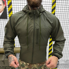 Чоловічий Дощовик Magnum із плащівки / Водонепроникна Куртка з капюшоном олива розмір L - зображення 2