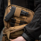Сумка тактическая через плечо на грудь M-TAC Sphaera Hex Hardsling Bag Large Elite Coyote для пистолета (сумка на пояс) - изображение 2
