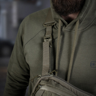 Сумка тактическая через плечо на грудь M-TAC Sphaera Hex Hardsling Bag Large с липучкой Elite Ranger Green для пистолета (сумка на пояс) - изображение 11