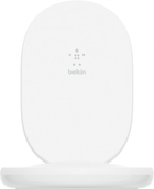 Бездротова зарядка Belkin BOOST CHARGE Charging Stand 15W PSU, White (WIB002VFWH) - зображення 1