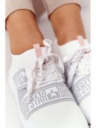Sneakersy damskie z siatki do kostki wsuwane Big Star HH274355 37 Białe (5900714349967) - obraz 7