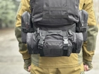 Тактический рюкзак Tactic рюкзак с подсумками на 55 л. штурмовой рюкзак Черный 1004-black - изображение 5