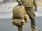 Тактичний рюкзак Tactic рюкзак з підсумками на 55 л. штурмовий рюкзак Койот 1004-coyote - зображення 9