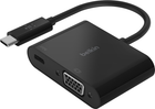 Адаптер Belkin USB-C/VGA + BLK (60 Вт PD) (AVC001BTBK) - зображення 1