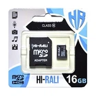 Карта пам'яті microSDHC, 16Gb, Class10 uhs-i, hi-rali, sd адаптер (hi-16gbsd10u1-01)