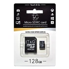 Карта пам'яті microSDHC, 128Gb, ​​Class10 uhs-3, t&g, sd адаптер (tg-128gbsd10u3-01)