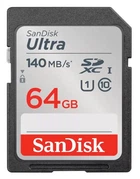 Карта пам'яті SanDisk sd 64gb c10 uhs-i R140MB/s Ultra sdsdunb-064g-gn6in