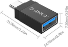 Адаптер Orico USB-C на USB-A 3.1 алюмінієвий кулон (CBT-UT01-BK-BP) - зображення 4