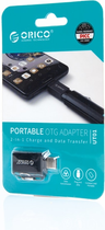 Адаптер Orico USB-C на USB-A 3.1 алюмінієвий кулон (CBT-UT01-BK-BP) - зображення 5