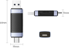 Adapter Orico USB-A/USB-C 2.0 SD/microSD (CD2D-AC2-BK-EP) - obraz 7