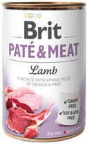 Вологий корм для собак Brit paté & meat з бараниною 800 г (8595602557523) - зображення 1
