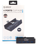 USB-хаб Orico 4 х USB-A 5 Gbps Чорний (MH4PU-P-BK-BP) - зображення 5