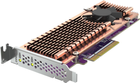 Адаптер QNAP SSD Dual PCIe NVMe M.2 2280/22110 (QM2-2P-384A) - зображення 4