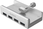 Hub USB Orico 4 x USB-A 5 Gb/s Biały (MH4PU-P-SV-BP) - obraz 1