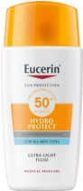 Płyn do twarzy z filtrem słonecznym Eucerin Hydra Protect Ultra Light Fluid SPF50 + 50 ml (4005800321054) - obraz 1